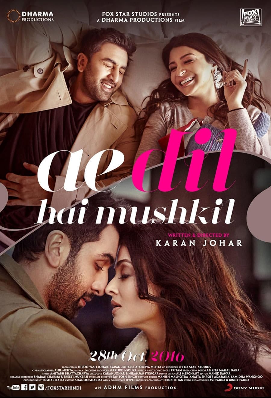 دانلود فیلم Ae Dil Hai Mushkil 2016 با زیرنویس چسبیده دانلود فیلم Ae Dil Hai Mushkil 2016 با زیرنویس چسبیده